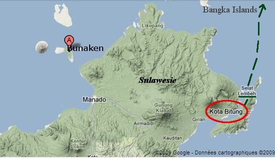 Bitung, un port situé au Nord-Est de Sulawesi