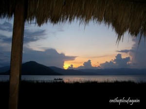 01 - Vue de notre Bungalow à Alor Divers ( Pentar - Alor - Flores)