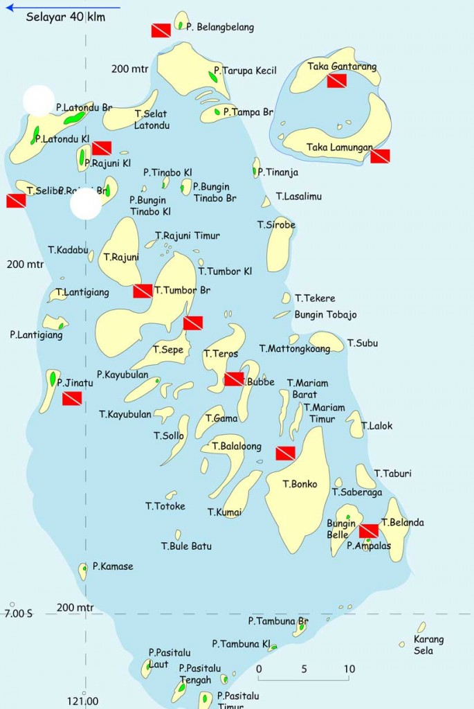 Sites de plongée sur le Parc de Taka Bonerate (Sud Sulawesi)