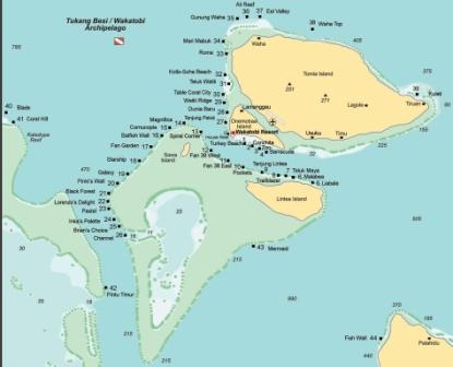 Sites de plongée sur Wakatobi